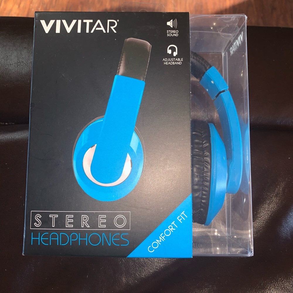 Vivitar Blue Stereo Headphones